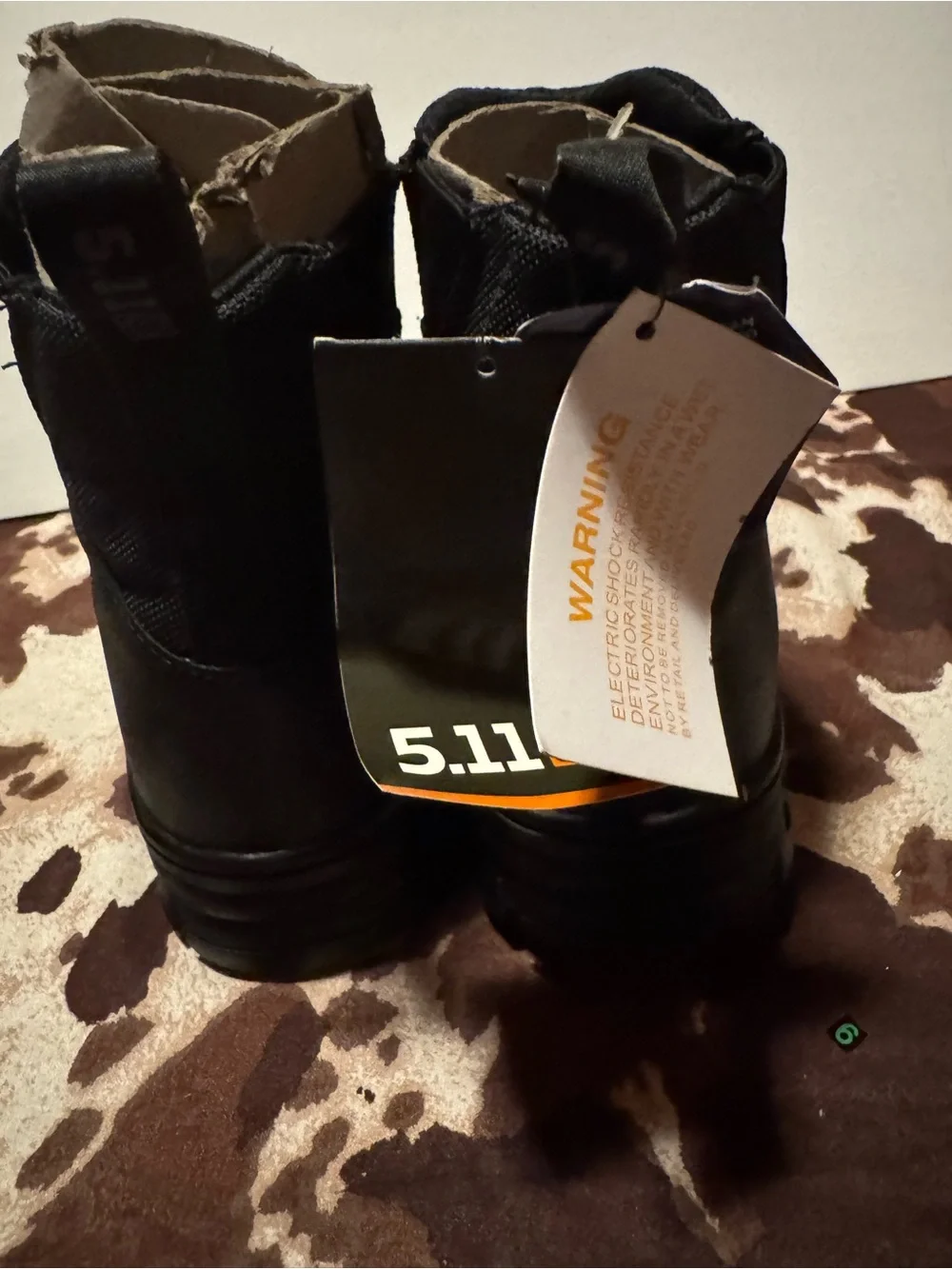 5.11 Tactical Black and Orange Box Logo